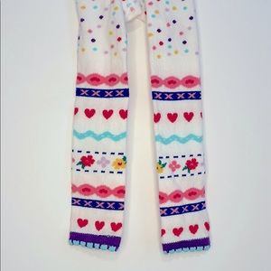 Hanna Andersson Easter Spring floral ankle tights